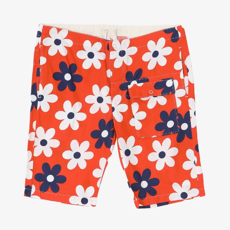 Men's camo print cargo shorts for outdoor adventuresFlower Shorts