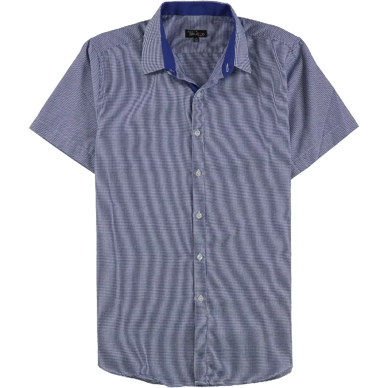 Men's Two - Tone Contrast Panel Casual Shirts in White and Navy for a Stylish and Eye - Catching DesignGalaxy Mens Slim Fit Two Tone Button Up Shirt, Blue, Medium Men's Two - Tone Contrast Panel Casual Shirts in White and Navy for a Stylish and Eye - Catching DesignGalaxy Mens Slim Fit Two Tone Button Up Shirt, Blue, Medium