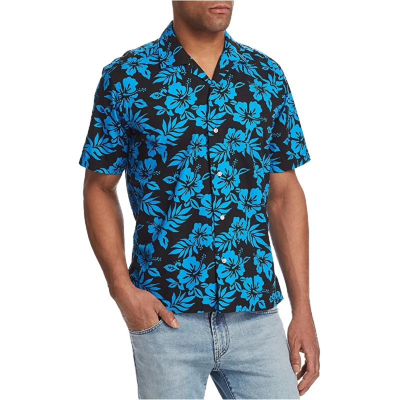 Men's Tailored Fit Checkered Casual Shirts in Multicolor for a Smart - Casual EnsembleGitman & Co Mens Tropical Button Up Shirt Men's Tailored Fit Checkered Casual Shirts in Multicolor for a Smart - Casual EnsembleGitman & Co Mens Tropical Button Up Shirt