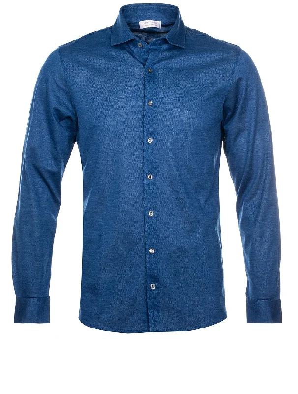 Men's Short - Sleeve Linen Casual Shirts in Light Khaki for a Breathable Summer OptionPique Shirt Blue Men's Short - Sleeve Linen Casual Shirts in Light Khaki for a Breathable Summer OptionPique Shirt Blue