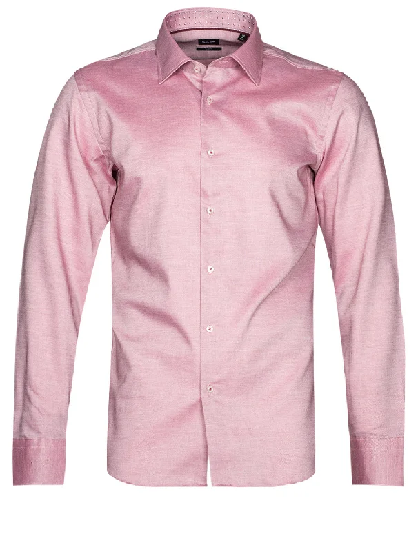 Men's Shearling - Lined Collar Casual Shirts in Brown for a Rustic and Warm AppealH Hank Kent C3 Pink Melange Men's Shearling - Lined Collar Casual Shirts in Brown for a Rustic and Warm AppealH Hank Kent C3 Pink Melange