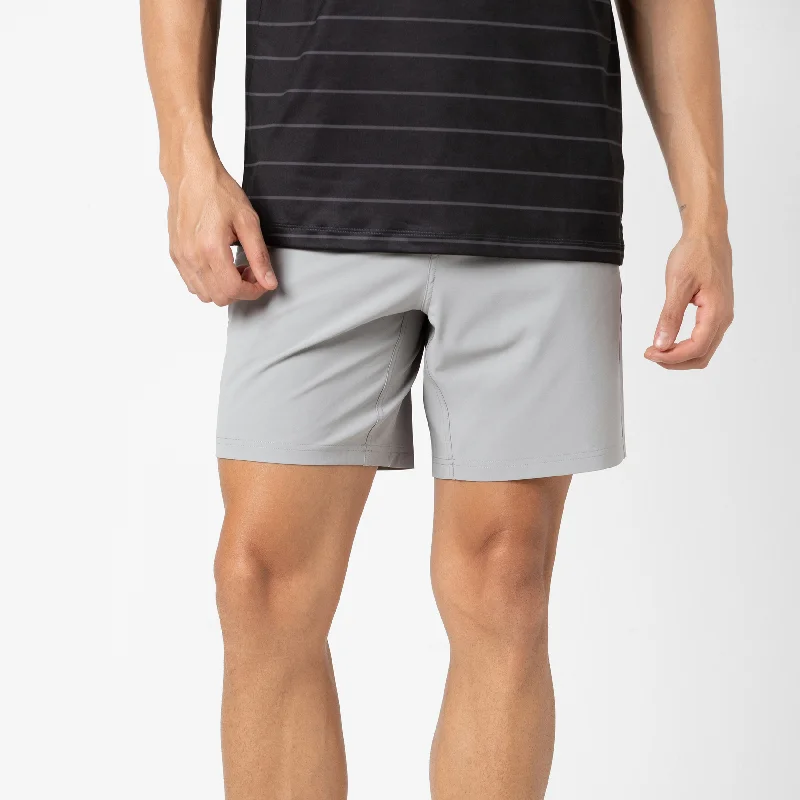 Men's distressed cotton shorts for a bohemian - inspired styleHybrid Short
