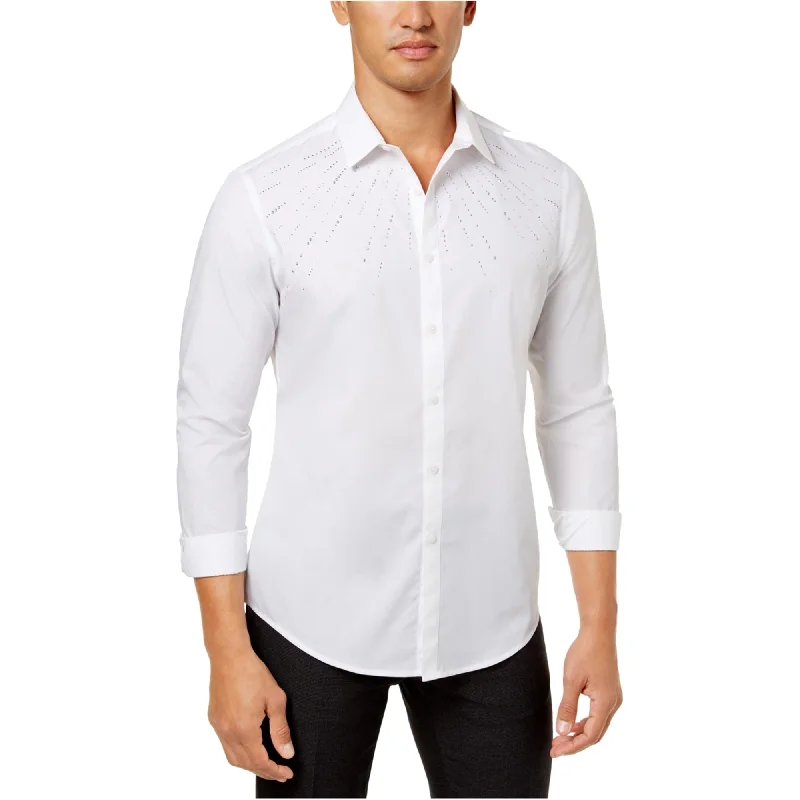 Men's Graphic - Printed Casual Shirts with Pop - Culture References for a Fun and Stylish LookI-N-C Mens Beaded Ls Button Up Shirt Men's Graphic - Printed Casual Shirts with Pop - Culture References for a Fun and Stylish LookI-N-C Mens Beaded Ls Button Up Shirt