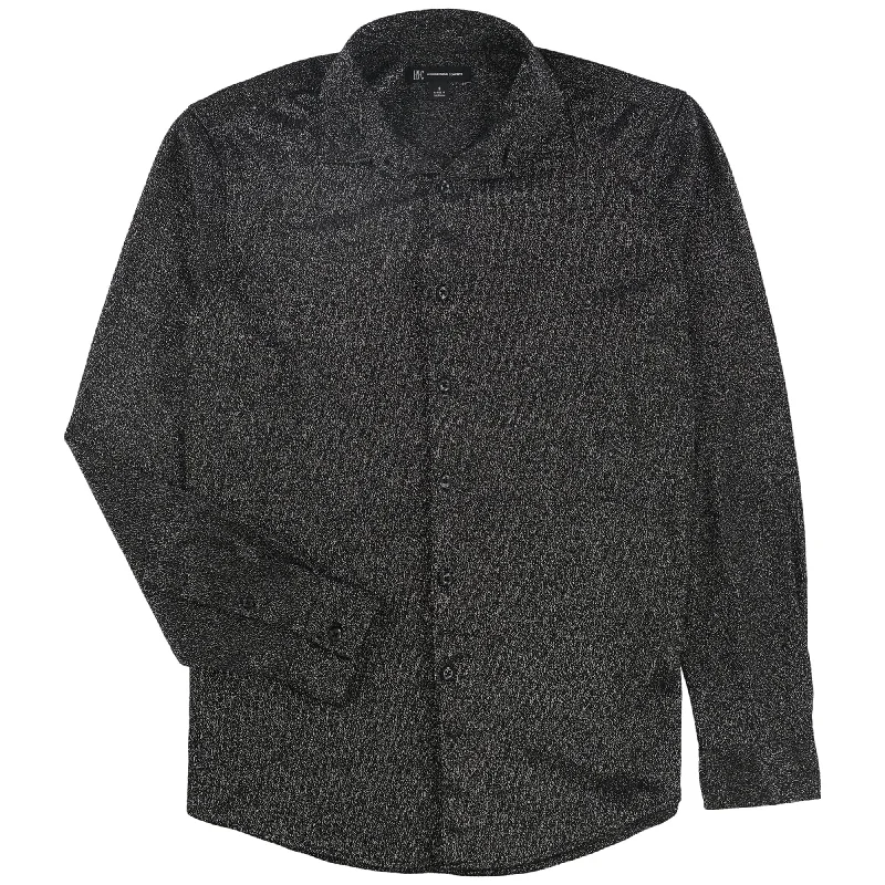 Men's Graphic - Printed Casual Shirts with Pop - Culture References for a Fun and Stylish LookI-N-C Mens Metallic Knit Button Up Shirt Men's Graphic - Printed Casual Shirts with Pop - Culture References for a Fun and Stylish LookI-N-C Mens Metallic Knit Button Up Shirt