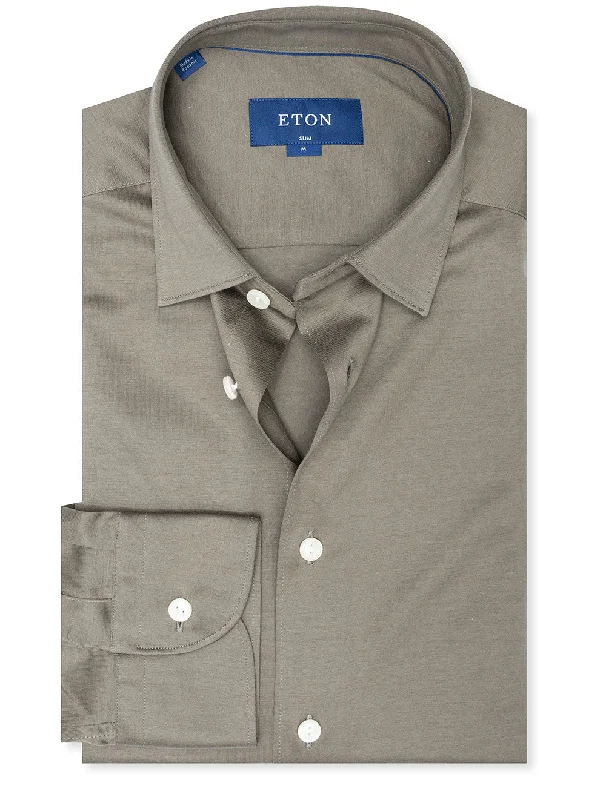 Men's Graphic - Printed Casual Shirts with Pop - Culture References for a Fun and Stylish LookSlim Fit Jersey Shirt Olive Men's Graphic - Printed Casual Shirts with Pop - Culture References for a Fun and Stylish LookSlim Fit Jersey Shirt Olive