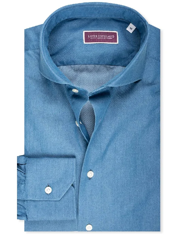 Men's Tailored Fit Checkered Casual Shirts in Multicolor for a Smart - Casual EnsembleCastle Denim Shirt Denim Men's Tailored Fit Checkered Casual Shirts in Multicolor for a Smart - Casual EnsembleCastle Denim Shirt Denim