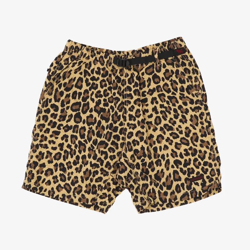 Men's ripped denim shorts for a trendy streetwear aestheticLeopard Print Shorts
