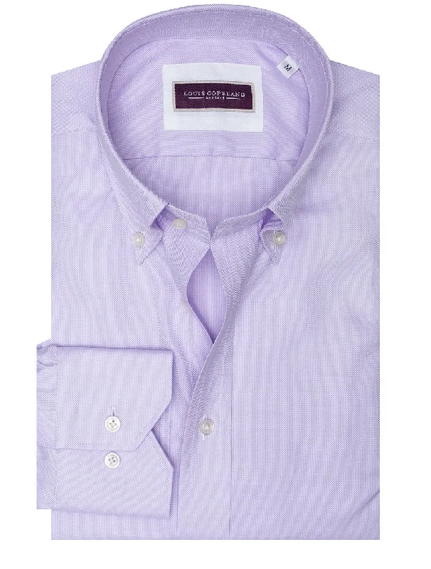 Men's Embroidered Detail Casual Shirts in Beige for a Touch of EleganceAcademy Pinpoint Oxford Buttondown Shirt Lilac Men's Embroidered Detail Casual Shirts in Beige for a Touch of EleganceAcademy Pinpoint Oxford Buttondown Shirt Lilac