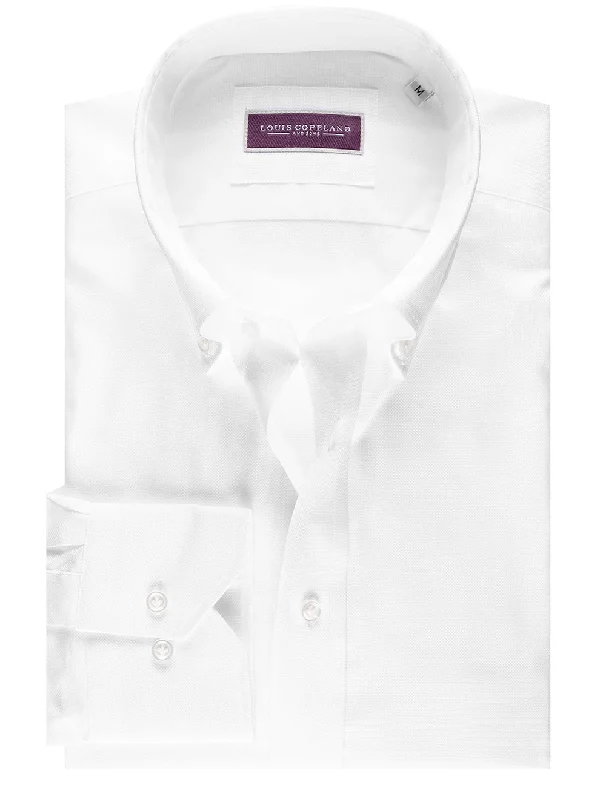 Men's Distressed Denim Casual Shirts with Frayed Edges for a Trendy and Rugged LookGrafton Oxford B/D Shirt White Men's Distressed Denim Casual Shirts with Frayed Edges for a Trendy and Rugged LookGrafton Oxford B/D Shirt White