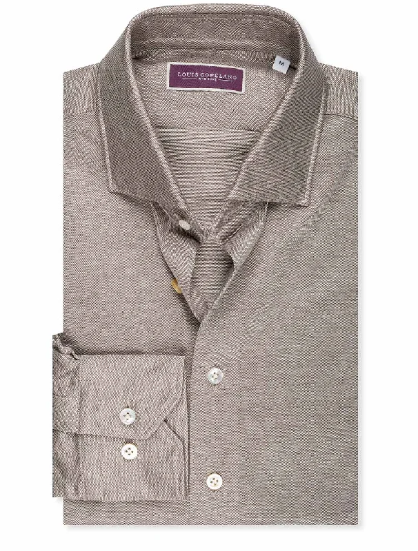 Men's Linen Blend Casual Shirts with Roll - Up Sleeves for a Summer Beach LookJersey Shirt Beige Men's Linen Blend Casual Shirts with Roll - Up Sleeves for a Summer Beach LookJersey Shirt Beige