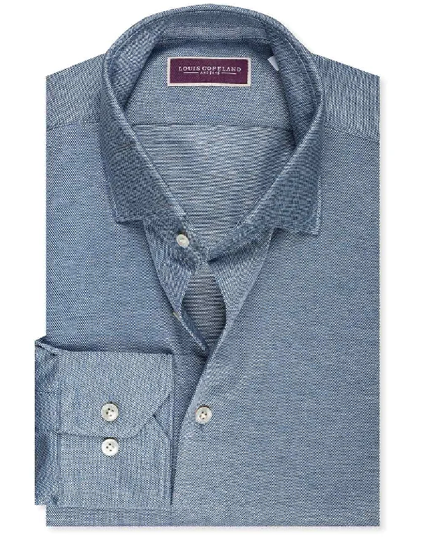Men's Thermal - Lined Casual Shirts in Black for Added Warmth in Cold WeatherJersey Shirt Blue Men's Thermal - Lined Casual Shirts in Black for Added Warmth in Cold WeatherJersey Shirt Blue