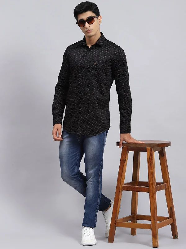 Men's Graphic - Printed Casual Shirts with Pop - Culture References for a Fun and Stylish LookMen Black Printed Shirt Men's Graphic - Printed Casual Shirts with Pop - Culture References for a Fun and Stylish LookMen Black Printed Shirt