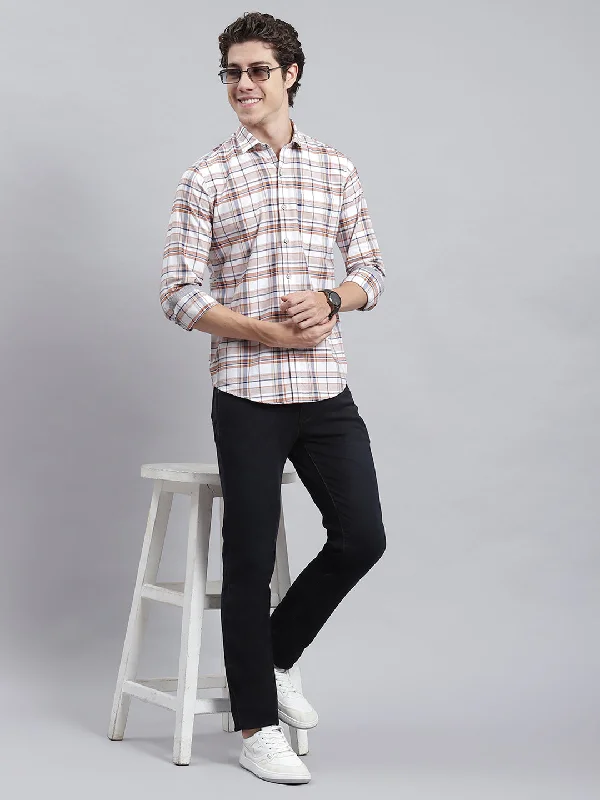 Men's Two - Tone Contrast Panel Casual Shirts in White and Navy for a Stylish and Eye - Catching DesignMen White Check Shirt Men's Two - Tone Contrast Panel Casual Shirts in White and Navy for a Stylish and Eye - Catching DesignMen White Check Shirt