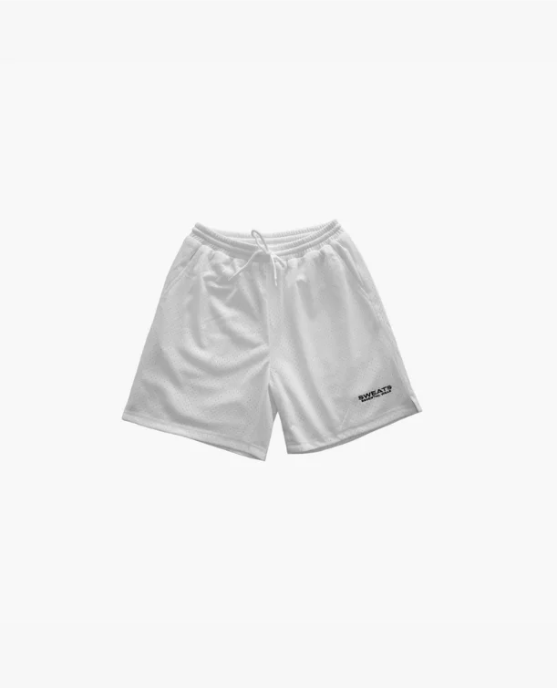Men's camo print cargo shorts for outdoor adventuresMESH SHORTS - OFF WHITE