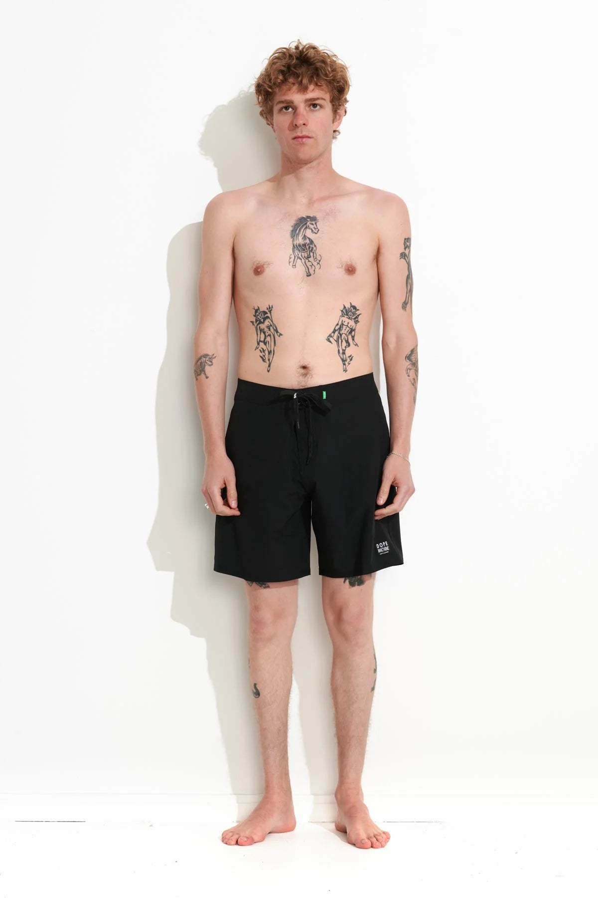 Men's button - fly denim work shorts for durability on the jobMISFIT Dope machine 18'' 50-30 short - Black