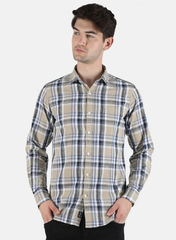 Men's Short - Sleeve Linen Casual Shirts in Light Khaki for a Breathable Summer OptionMen Beige Check Shirt Men's Short - Sleeve Linen Casual Shirts in Light Khaki for a Breathable Summer OptionMen Beige Check Shirt