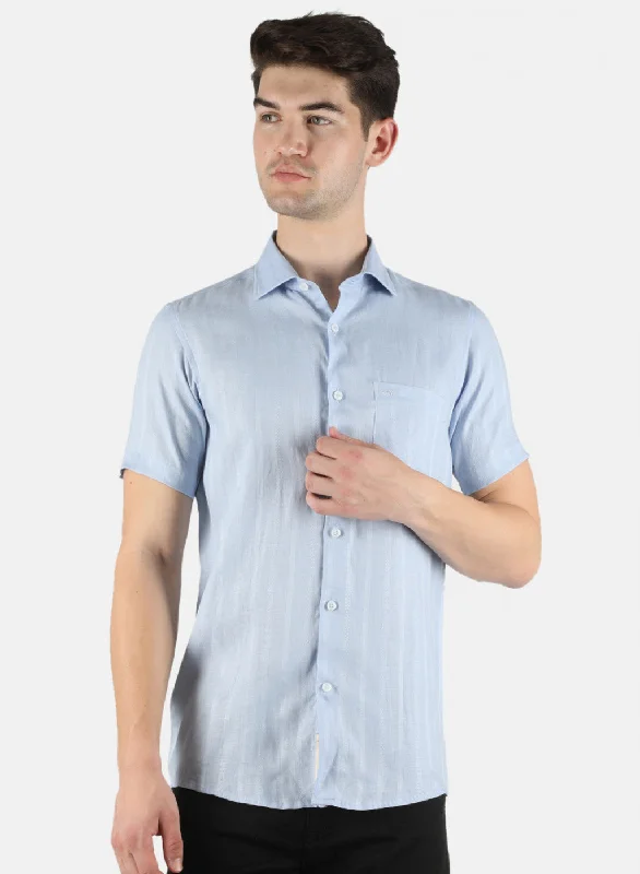 Men's Embroidered Detail Casual Shirts in Beige for a Touch of EleganceMen Blue Printed Shirt Men's Embroidered Detail Casual Shirts in Beige for a Touch of EleganceMen Blue Printed Shirt
