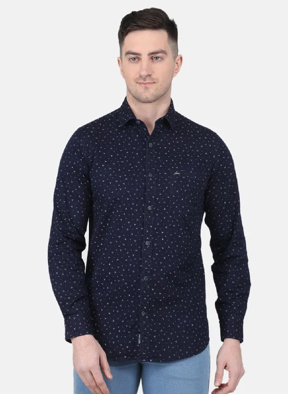 Men's Distressed Denim Casual Shirts with Frayed Edges for a Trendy and Rugged LookMen Blue Printed Shirt Men's Distressed Denim Casual Shirts with Frayed Edges for a Trendy and Rugged LookMen Blue Printed Shirt