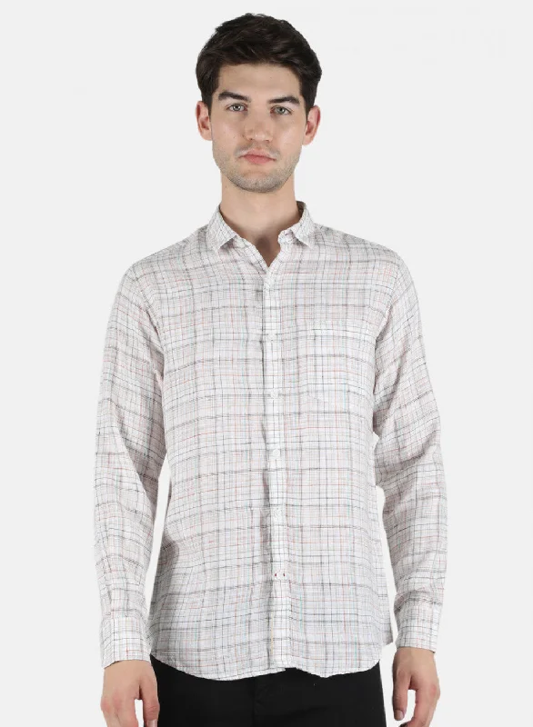 Men's Slim - Fit Printed Floral Casual Shirts in Pastel Colors for a Spring - Inspired VibeMen Brown Check Shirt Men's Slim - Fit Printed Floral Casual Shirts in Pastel Colors for a Spring - Inspired VibeMen Brown Check Shirt