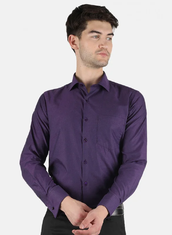 Men's Wrinkle - Resistant Polyester Blend Casual Shirts for Easy Travel and MaintenanceMen Purple Printed Shirt Men's Wrinkle - Resistant Polyester Blend Casual Shirts for Easy Travel and MaintenanceMen Purple Printed Shirt