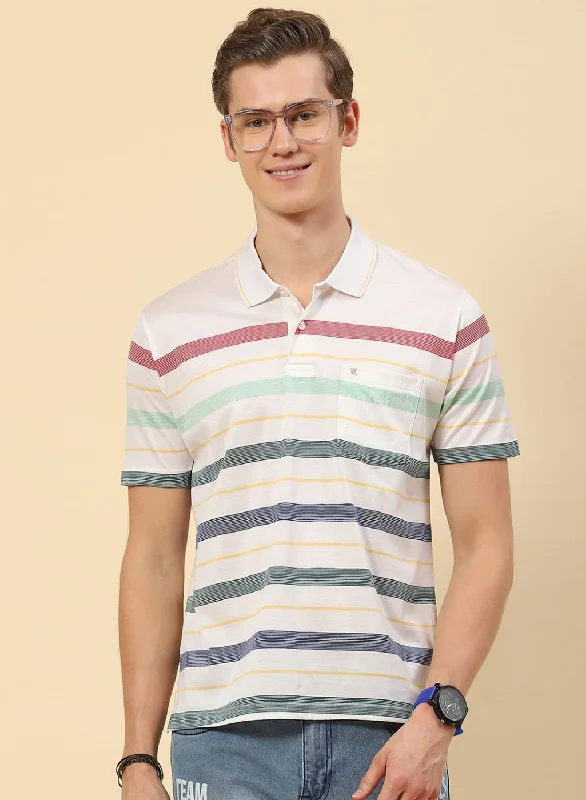 Men's Wrinkle - Resistant Polyester Blend Casual Shirts for Easy Travel and MaintenanceMen White Stripe Shirt Men's Wrinkle - Resistant Polyester Blend Casual Shirts for Easy Travel and MaintenanceMen White Stripe Shirt