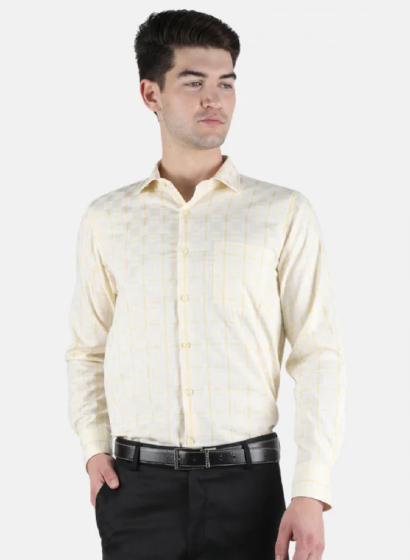 Men's Organic Cotton Casual Shirts with a Soft Handfeel for Everyday ComfortMen Yellow Check Shirt Men's Organic Cotton Casual Shirts with a Soft Handfeel for Everyday ComfortMen Yellow Check Shirt