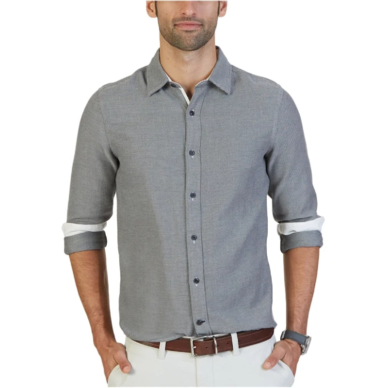 Men's Long - Line Oversized Casual Shirts in Dark Gray for a Relaxed and Modern LookNautica Mens Tweed Button Up Shirt, Black, Small Men's Long - Line Oversized Casual Shirts in Dark Gray for a Relaxed and Modern LookNautica Mens Tweed Button Up Shirt, Black, Small