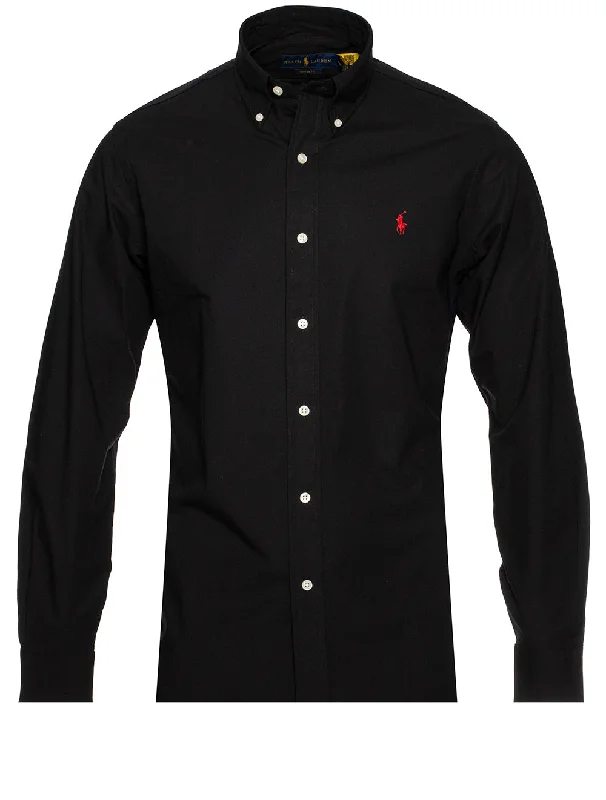 Men's Moisture - Wicking Performance Fabric Casual Shirts for Outdoor ActivitiesPlain Black B/d Shirt Black Men's Moisture - Wicking Performance Fabric Casual Shirts for Outdoor ActivitiesPlain Black B/d Shirt Black