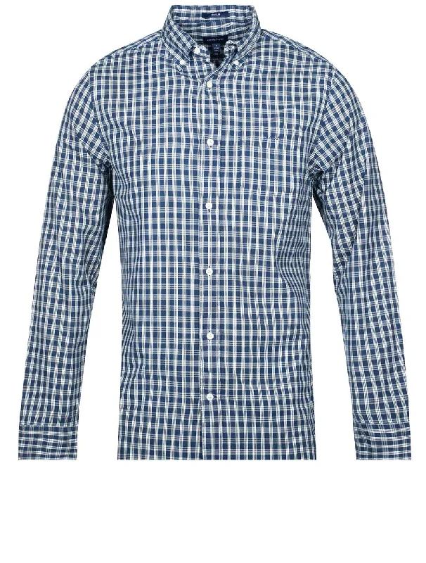 Men's Slim - Fit Printed Floral Casual Shirts in Pastel Colors for a Spring - Inspired VibeRegular Fit Ingigo Micro check Shirt Indigo Men's Slim - Fit Printed Floral Casual Shirts in Pastel Colors for a Spring - Inspired VibeRegular Fit Ingigo Micro check Shirt Indigo