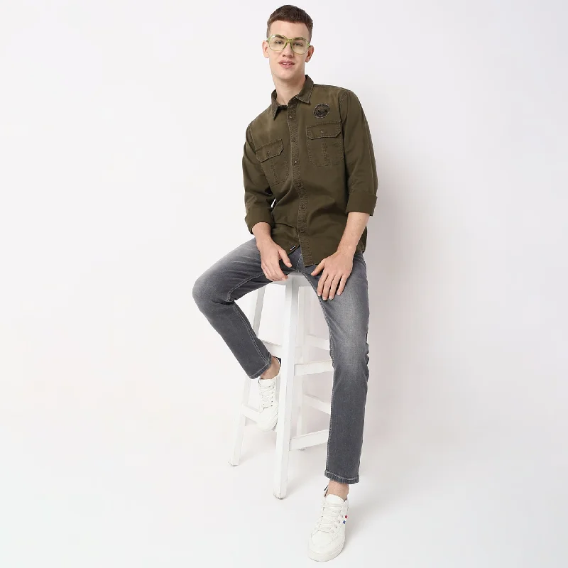 Men's Graphic - Printed Casual Shirts with Pop - Culture References for a Fun and Stylish LookRegular Fit Solid Shirt Men's Graphic - Printed Casual Shirts with Pop - Culture References for a Fun and Stylish LookRegular Fit Solid Shirt