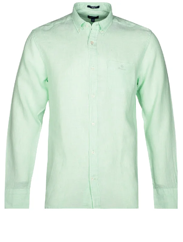 Men's Tailored Fit Checkered Casual Shirts in Multicolor for a Smart - Casual EnsembleRegular Linen Shirt Button-down Absinthe Green Men's Tailored Fit Checkered Casual Shirts in Multicolor for a Smart - Casual EnsembleRegular Linen Shirt Button-down Absinthe Green
