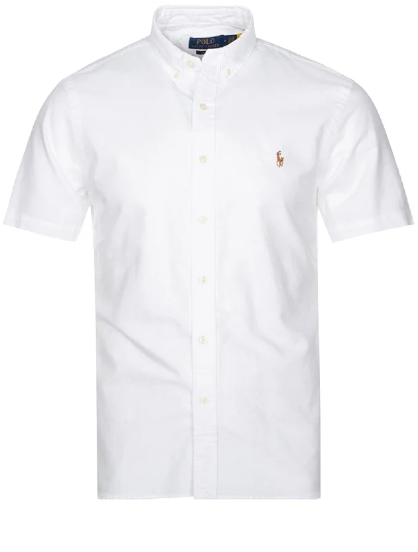 Men's Stretch - Fabric Casual Shirts in Navy Blue for a Comfortable and Flexible FitSlim Oxford Short Sleeve Shirt Off White Men's Stretch - Fabric Casual Shirts in Navy Blue for a Comfortable and Flexible FitSlim Oxford Short Sleeve Shirt Off White