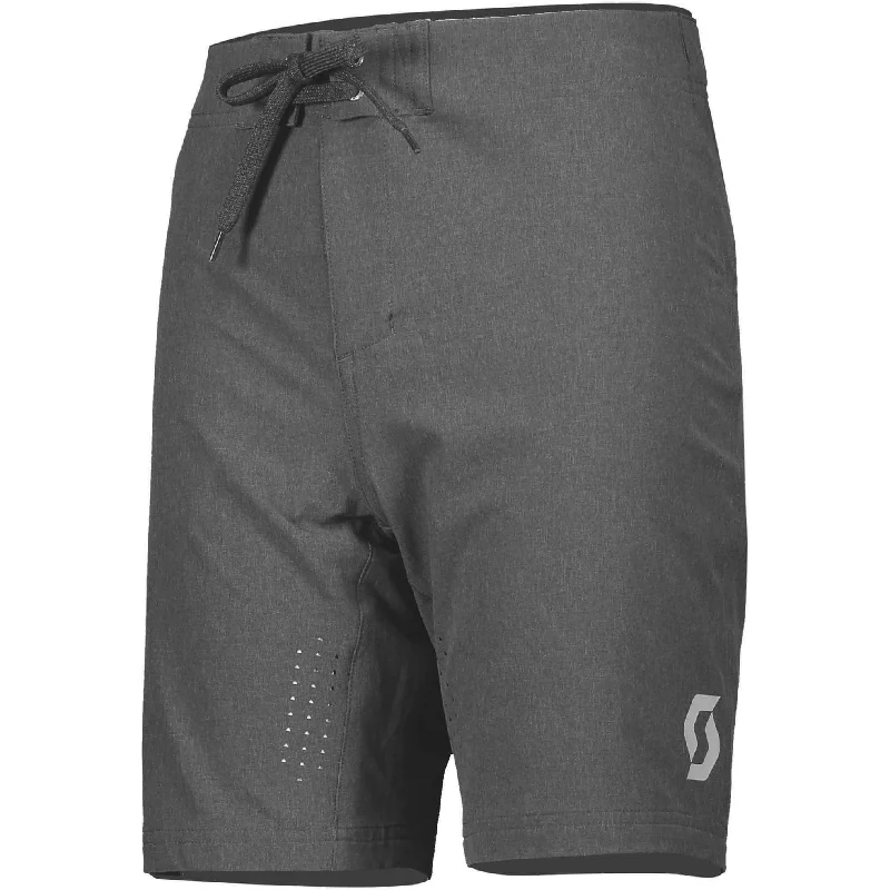 Men's elastic waistband lounge shorts for lazy weekends at homeScott Trail 20 Loose Fit Junior Cycling Shorts - Grey Men's elastic waistband lounge shorts for lazy weekends at homeScott Trail 20 Loose Fit Junior Cycling Shorts - Grey