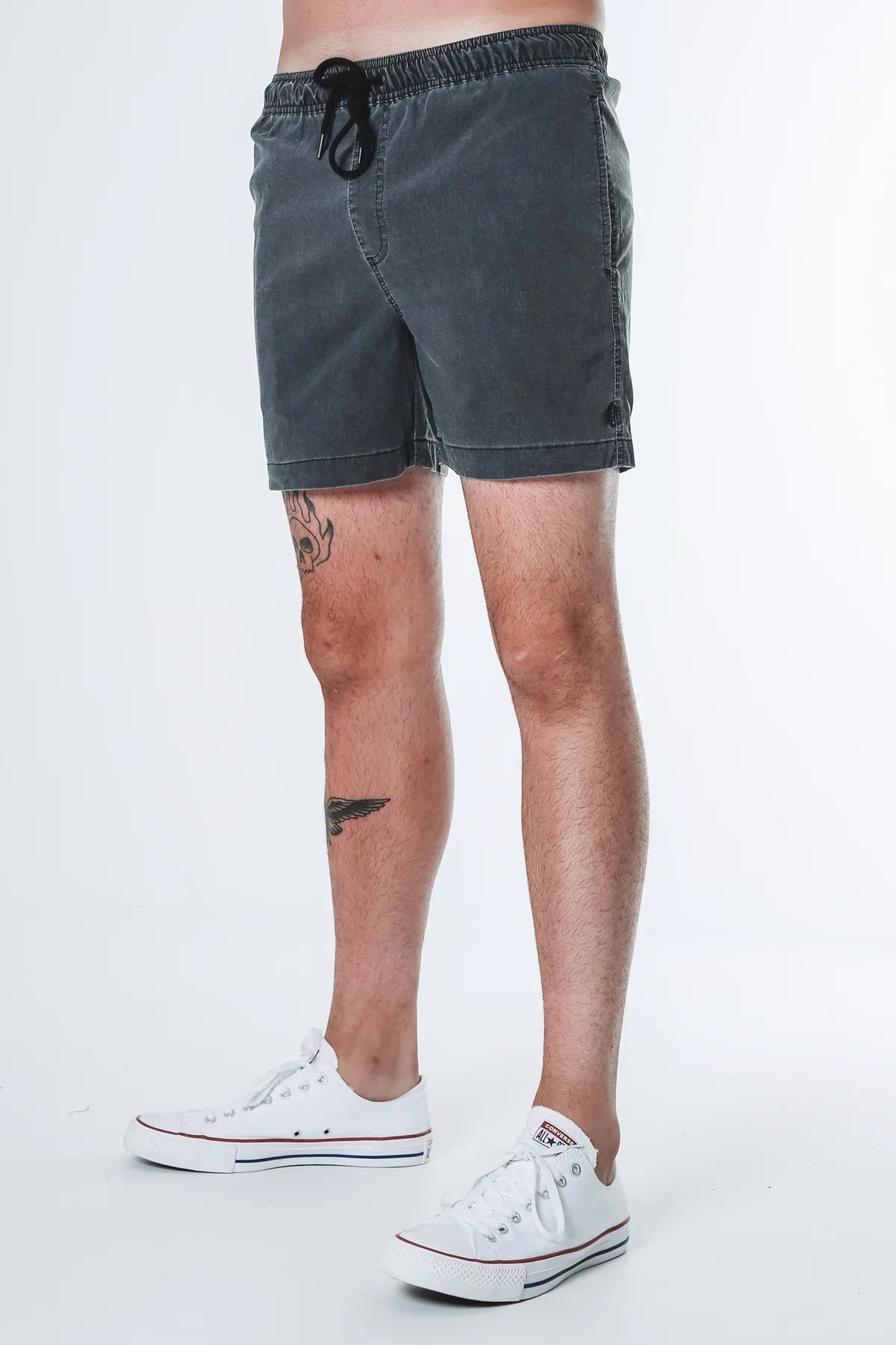 Men's zip - pocket canvas shorts for added functionality during travelSilent theory dos beach short - washed black Men's zip - pocket canvas shorts for added functionality during travelSilent theory dos beach short - washed black