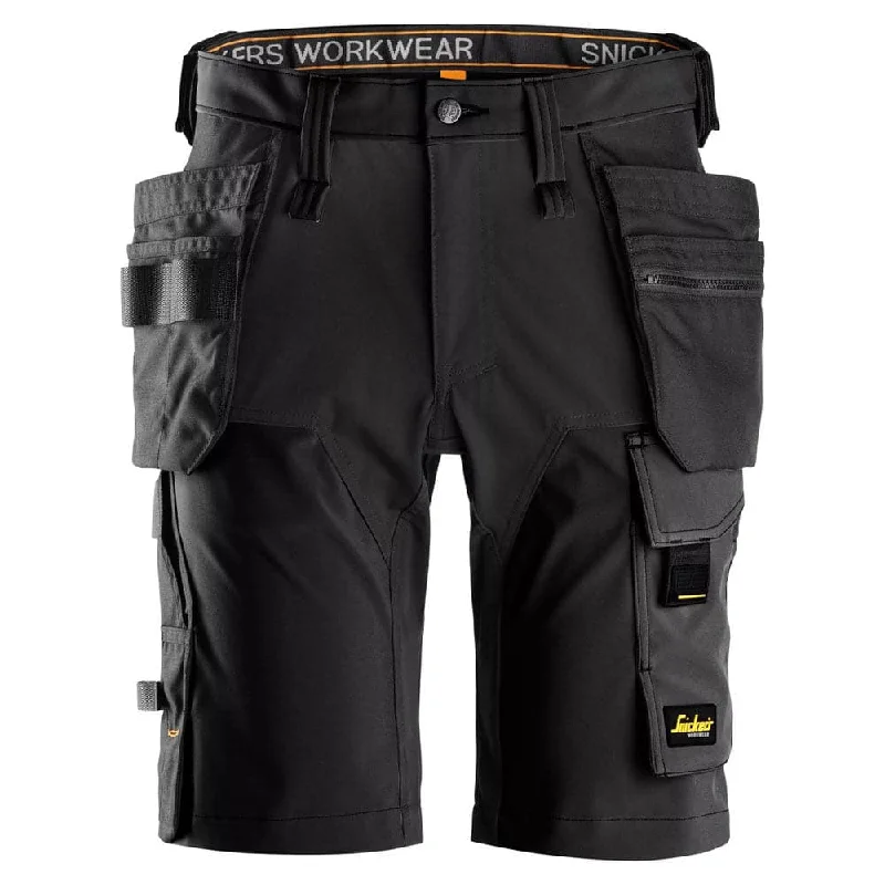 Men's ripped denim shorts for a trendy streetwear aestheticSnickers 6175 AllroundWork 4-Way Stretch Holster Pocket Short Men's ripped denim shorts for a trendy streetwear aestheticSnickers 6175 AllroundWork 4-Way Stretch Holster Pocket Short