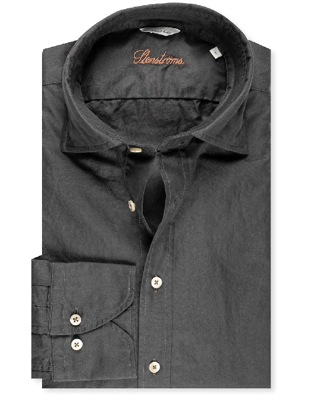 Men's Shearling - Lined Collar Casual Shirts in Brown for a Rustic and Warm AppealFitted Soft Collar Sport Shirt Black Men's Shearling - Lined Collar Casual Shirts in Brown for a Rustic and Warm AppealFitted Soft Collar Sport Shirt Black