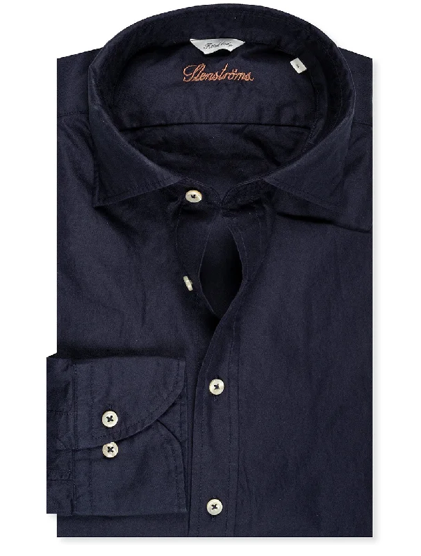 Men's Retro - Style Hawaiian Print Casual Shirts in Bold Patterns for a Tropical VacationFitted Soft Collar Sport Shirt Navy Men's Retro - Style Hawaiian Print Casual Shirts in Bold Patterns for a Tropical VacationFitted Soft Collar Sport Shirt Navy