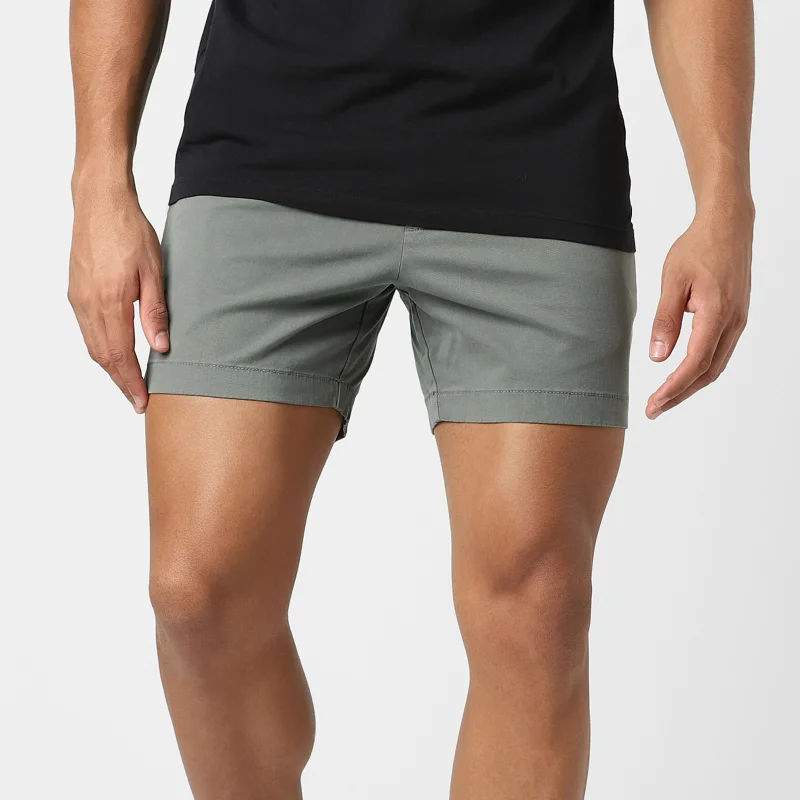 Men's button - fly denim work shorts for durability on the jobStretch Chino Short