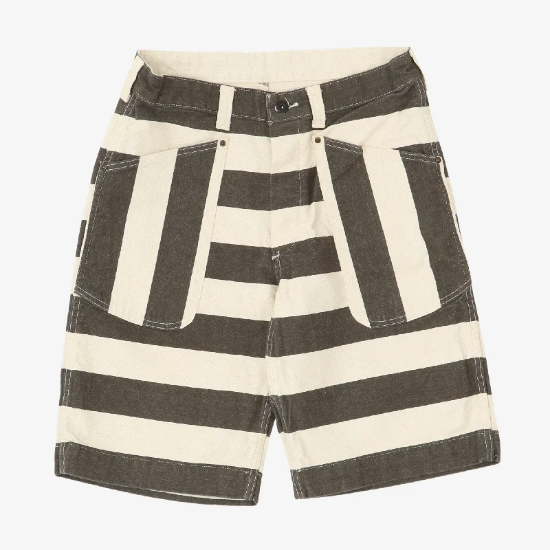 Men's drawstring casual linen shorts for a laid - back summer lookPrisoner Shorts