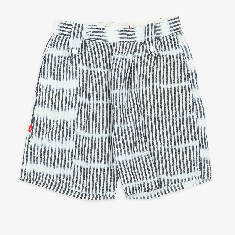 Men's zip - pocket canvas shorts for added functionality during travelStriped Shorts Men's zip - pocket canvas shorts for added functionality during travelStriped Shorts
