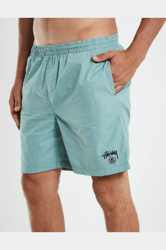 Men's moisture - wicking performance shorts for sweaty outdoor activitiesStussy basic stock beachshort - sage green Men's moisture - wicking performance shorts for sweaty outdoor activitiesStussy basic stock beachshort - sage green