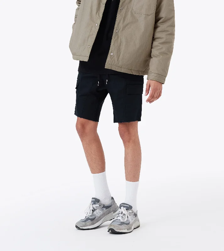 Men's elastic waistband lounge shorts for lazy weekends at homeSureshot Cargo Short Black Men's elastic waistband lounge shorts for lazy weekends at homeSureshot Cargo Short Black