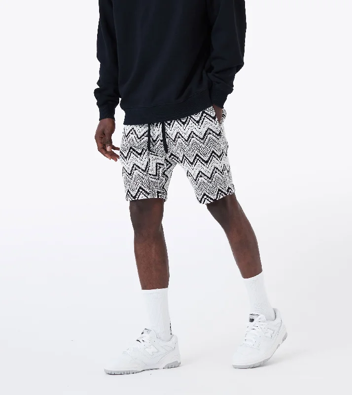 Men's elastic waistband lounge shorts for lazy weekends at homeSureshot ZZ Flight Short Black/White Men's elastic waistband lounge shorts for lazy weekends at homeSureshot ZZ Flight Short Black/White