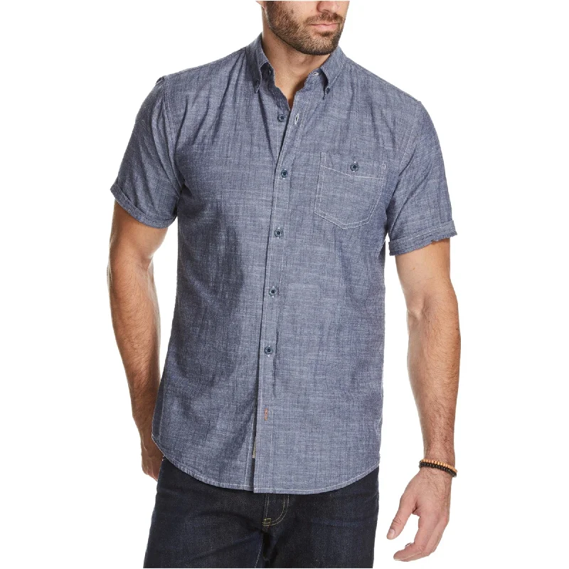 Men's Button - Down Oxford Casual Shirts in Crisp White for a Classic and Versatile StyleWeatherproof Mens Chambray Button Up Shirt Men's Button - Down Oxford Casual Shirts in Crisp White for a Classic and Versatile StyleWeatherproof Mens Chambray Button Up Shirt
