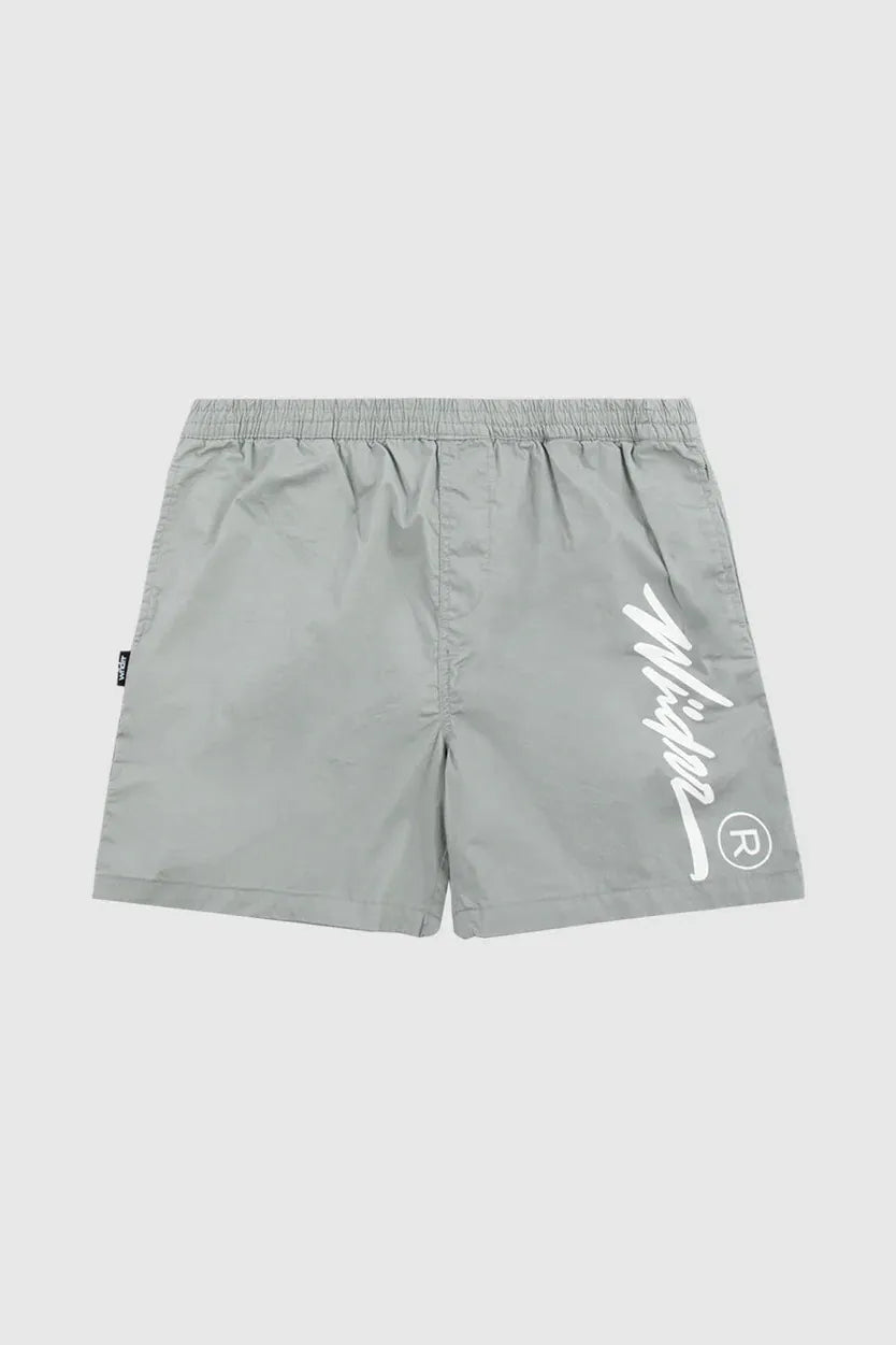 Men's floral print silk blend shorts for a unique night - out lookWNDRR OFFEND BEACH SHORT - CEMENT GREY Men's floral print silk blend shorts for a unique night - out lookWNDRR OFFEND BEACH SHORT - CEMENT GREY