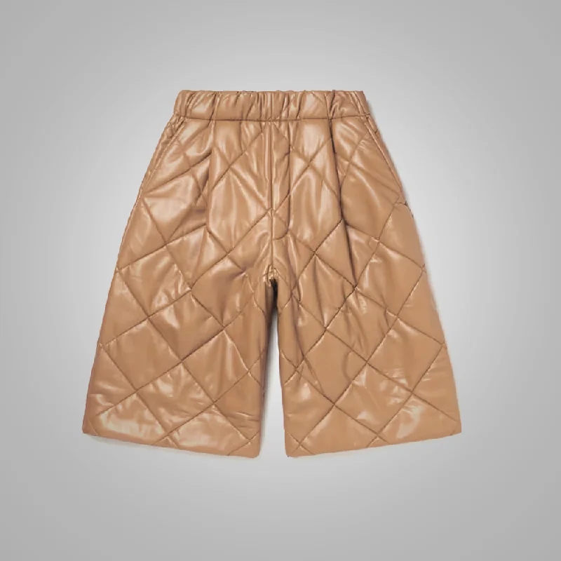 Men's adjustable - length convertible shorts for versatile useNew Camel Mens Leather Shorts Men's adjustable - length convertible shorts for versatile useNew Camel Mens Leather Shorts