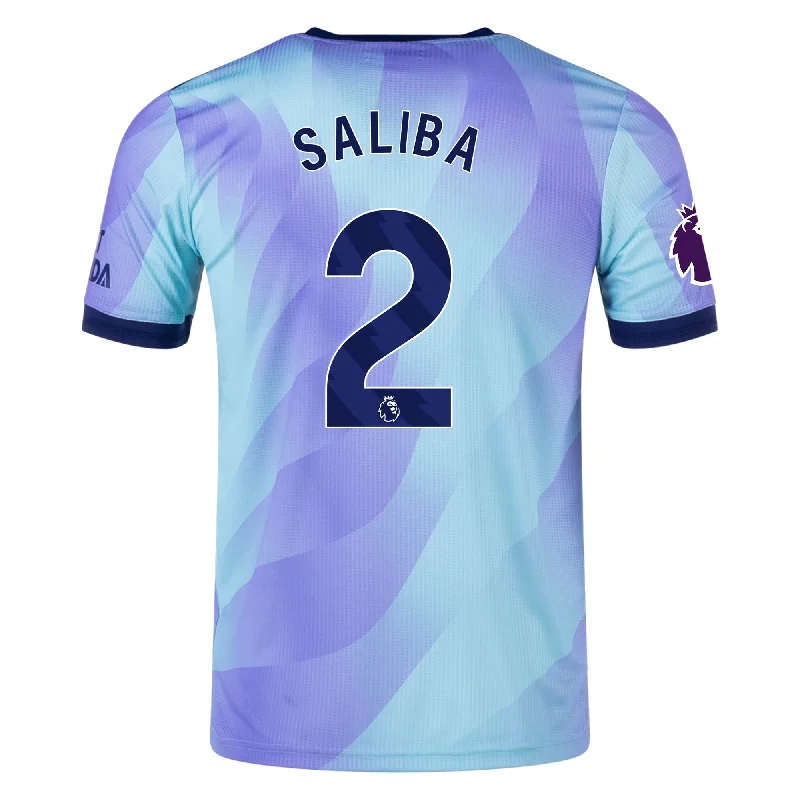 Men's Throwback Rugby Jerseys of Historic Matches and Teams for Rugby History Buffsadidas Arsenal Authentic William Saliba Third Jersey w/ EPL Patch 24/25 (Clear Aqua/Light Flash Purple) Men's Throwback Rugby Jerseys of Historic Matches and Teams for Rugby History Buffsadidas Arsenal Authentic William Saliba Third Jersey w/ EPL Patch 24/25 (Clear Aqua/Light Flash Purple)
