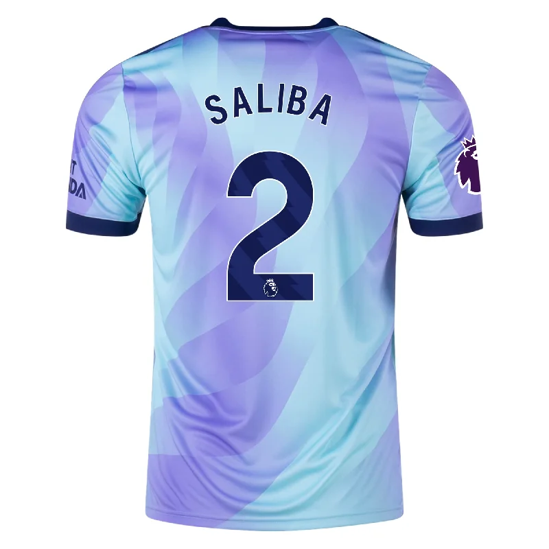 Men's NBA Authentic Team Jerseys in Official Team Colors for True Basketball Fansadidas Arsenal William Saliba Third Jersey w/ EPL Patch 24/25 (Clear Aqua/Light Flash Purple) Men's NBA Authentic Team Jerseys in Official Team Colors for True Basketball Fansadidas Arsenal William Saliba Third Jersey w/ EPL Patch 24/25 (Clear Aqua/Light Flash Purple)
