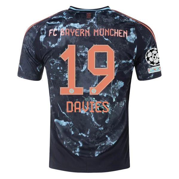 Men's Breathable Polyester Running Jerseys in Bright Neon Colors for High - Visibility Workoutsadidas Bayern Munich Authentic Alphonso Davies Away Jersey w/ Champions League Patches 24/25 (Black/Copper/Blue) Men's Breathable Polyester Running Jerseys in Bright Neon Colors for High - Visibility Workoutsadidas Bayern Munich Authentic Alphonso Davies Away Jersey w/ Champions League Patches 24/25 (Black/Copper/Blue)