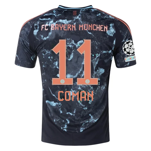 Men's Cycling Jerseys with Reflective Stripes for Safe and Stylish Rides at Nightadidas Bayern Munich Authentic Kingsley Coman Away Jersey w/ Champions League Patches 24/25 (Black/Copper/Blue) Men's Cycling Jerseys with Reflective Stripes for Safe and Stylish Rides at Nightadidas Bayern Munich Authentic Kingsley Coman Away Jersey w/ Champions League Patches 24/25 (Black/Copper/Blue)